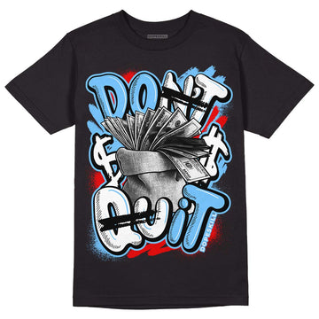 Travis Scott x Jordan 4 Retro 'Cactus Jack' DopeSkill T-Shirt Don't Quit Graphic Streetwear - Black 