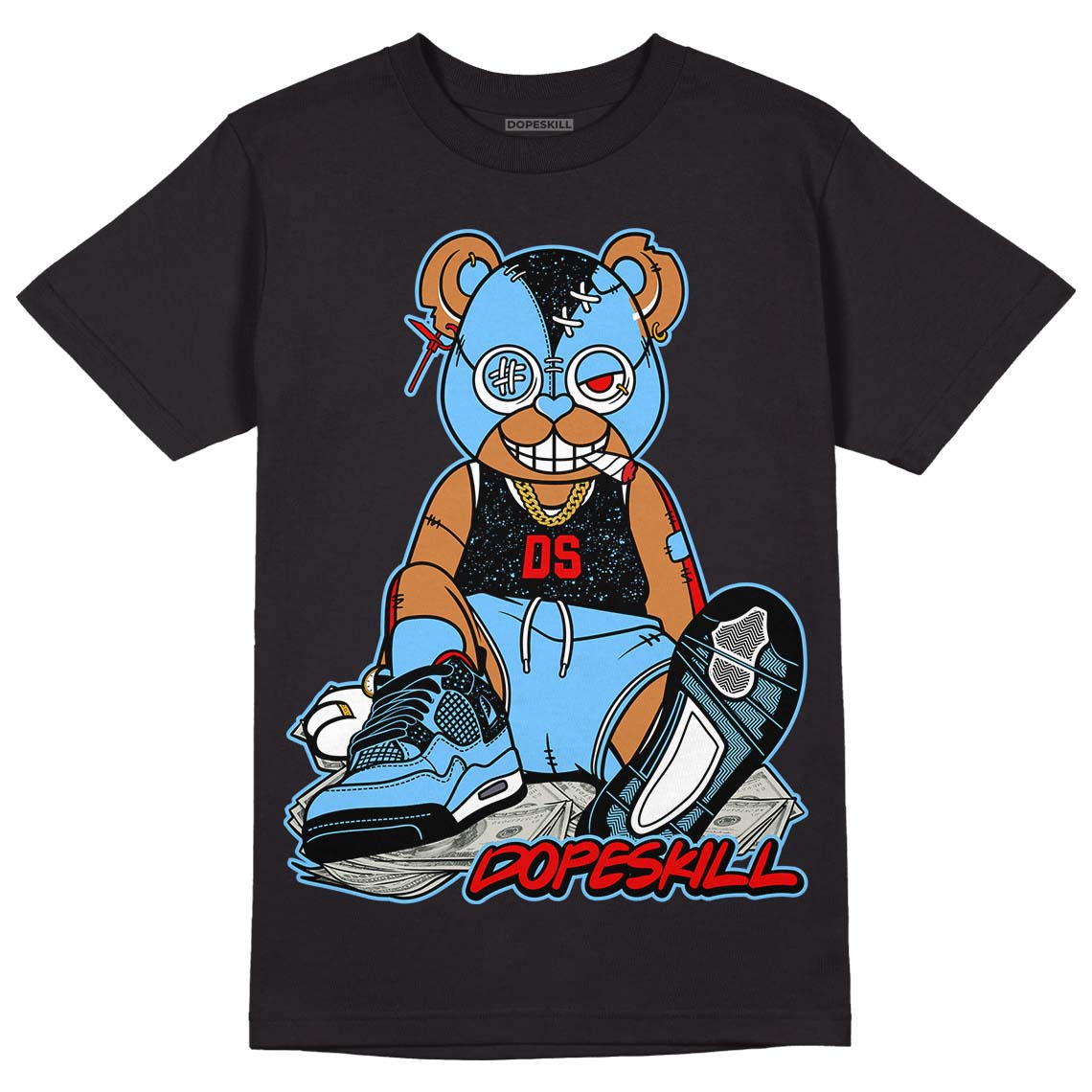 Travis Scott x Jordan 4 Retro 'Cactus Jack' DopeSkill T-Shirt Greatest Graphic Streetwear - Black 