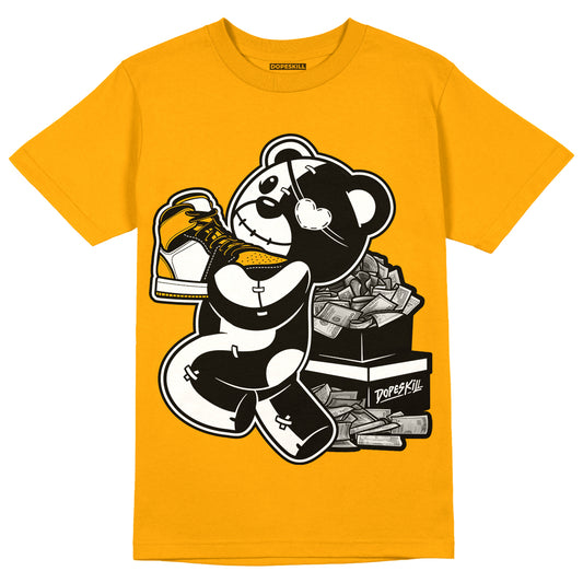 Taxi Yellow Toe 1s DopeSkill Taxi T-shirt Bear Steals Sneaker Graphic