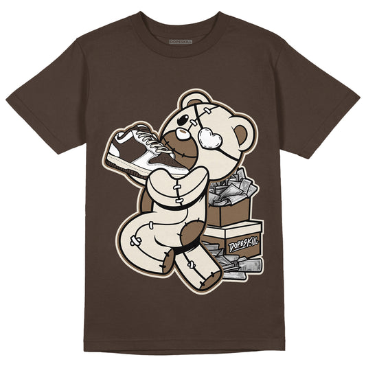 Jordan 1 Low OG “Reverse Mocha” DopeSkill Ridgerock T-shirt Bear Steals Sneaker Graphic