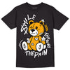 Taxi Yellow Toe 1s DopeSkill T-Shirt BEAN Graphic - Black 