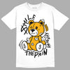 Taxi Yellow Toe 1s DopeSkill T-Shirt BEAN Graphic - White 