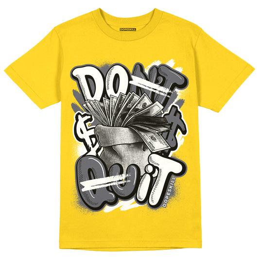 Lightning 4s DopeSkill Tour Yellow T-shirt Don't Quit Graphic