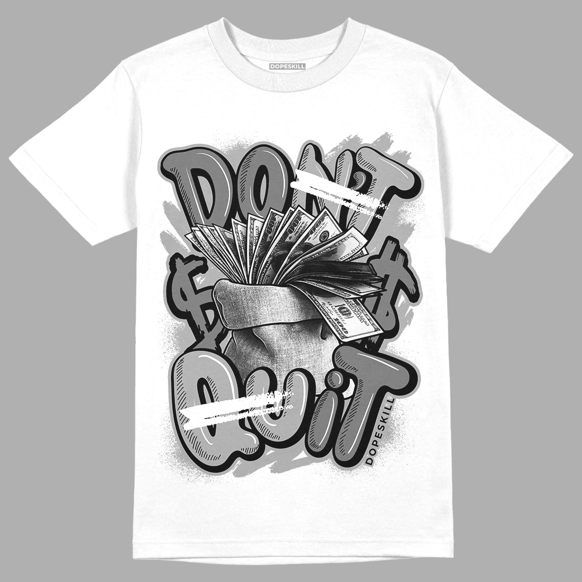 Stealth 12s DopeSkill T-Shirt Don't Quit Graphicv - White 