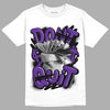 Court Purple 13s DopeSkill T-Shirt Don't Quit Graphic - White 