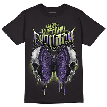 Canyon Purple 4s DopeSkill T-Shirt DopeSkill Evolution Graphic - Black 