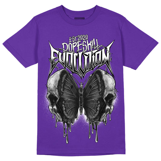 Court Purple 13s DopeSkill Purple T-shirt DopeSkill Evolution Graphic - Purple 