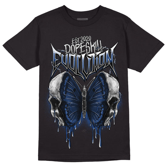 French Blue 13s DopeSkill T-Shirt DopeSkill Evolution Graphic - Black 