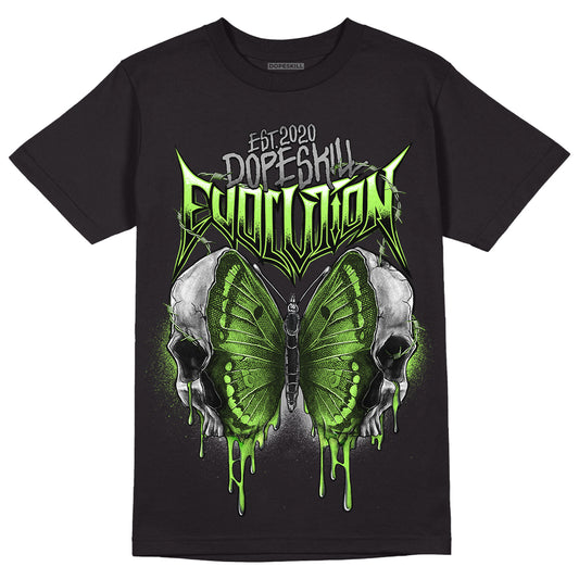 Green Bean 5s DopeSkill T-Shirt DopeSkill Evolution Graphic - Black