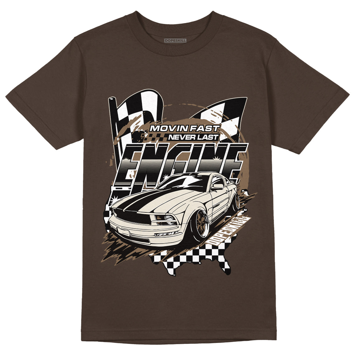 Jordan 1 Low OG “Reverse Mocha” DopeSkill Ridgerock T-shirt ENGINE Tshirt Graphic
