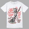 Fire Red 3s DopeSkill T-Shirt Gettin Bored With This Money Graphic - White 