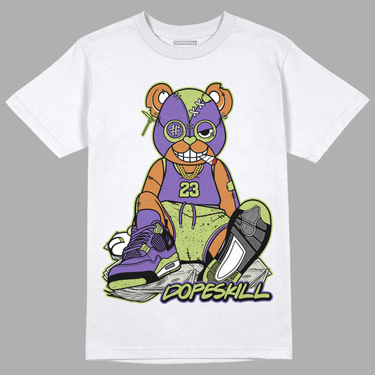 Jordan 4 Canyon Purple DopeSkill T-Shirt Greatest Graphic - White 