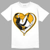 Taxi Yellow Toe 1s DopeSkill T-Shirt Heart Jordan 1 Graphic - White 