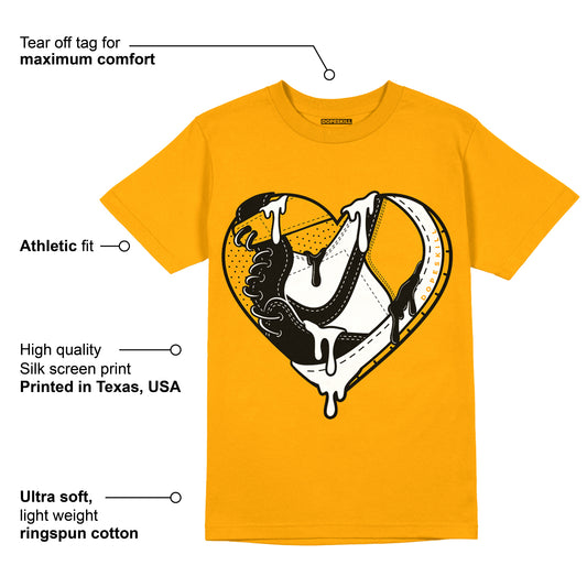 Taxi Yellow Toe 1s DopeSkill Taxi T-shirt Heart AJ 1 Graphic