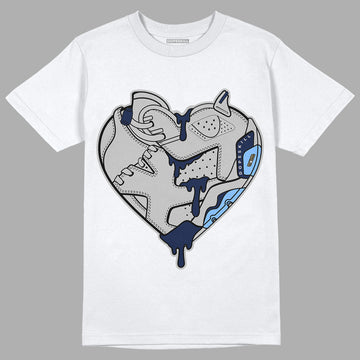 Georgetown 6s DopeSkill T-Shirt Heart Jordan 6 Graphic - White