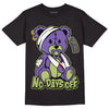 Jordan 4 Canyon Purple DopeSkill T-Shirt Hurt Bear Graphic - Black