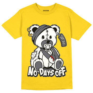 AJ 4 Lightning DopeSkill Tour Yellow T-shirt Hurt Bear Graphic