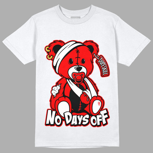 AJ 9 Chile Red DopeSkill T-Shirt Hurt Bear Graphic