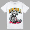 Jordan 1 Low Flyease Bio Hack DopeSkill T-Shirt Sick Bear Graphic - White 