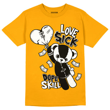 Taxi Yellow Toe 1s DopeSkill Taxi T-shirt Love Sick Graphic