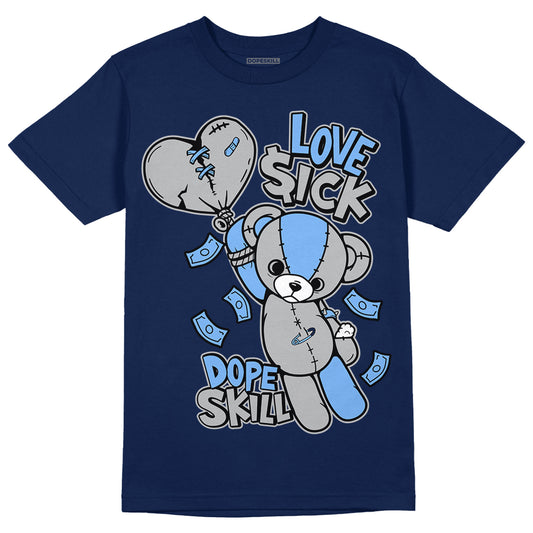 Georgetown 6s DopeSkill College Navy T-shirt Love Sick Graphic