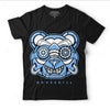 AJ 6 University Blue DopeSkill T-Shirt Robo Bear Graphic