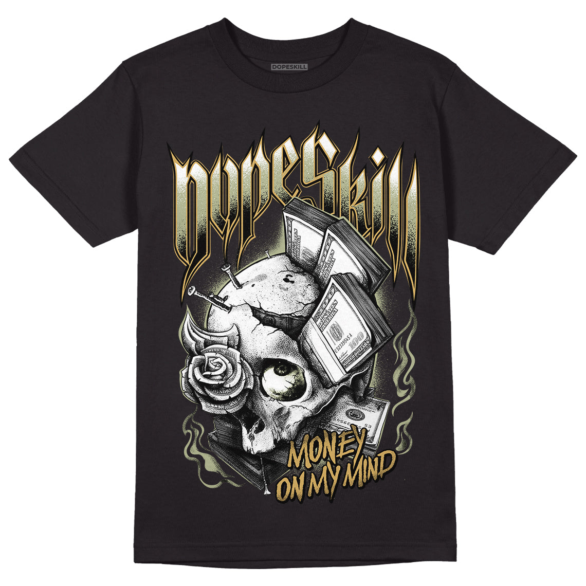 Jade Horizon 5s DopeSkill T-Shirt Money On My Mind Graphic - Black 