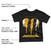 Taxi Yellow Toe 1s DopeSkill Toddler Kids T-shirt Juneteenth Heart Graphic