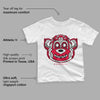 OG Varsity Red/Newstalgia 1s High Retro DopeSkill Toddler Kids T-shirt Monk Graphic