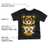 Taxi Yellow Toe 1s DopeSkill Toddler Kids T-shirt Leather Bear Graphic