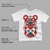 Fire Red 3s DopeSkill Toddler Kids T-shirt Leather Bear Graphic