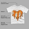 Dunk Low Magma Orange DopeSkill Toddler Kids T-shirt Slime Drip Heart Graphic