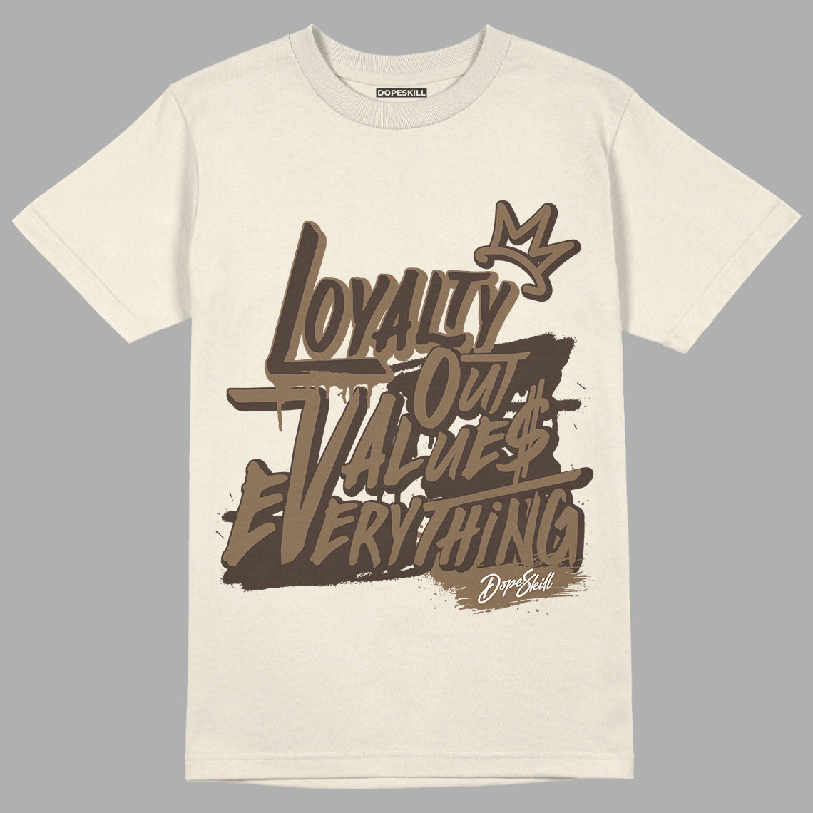 Jordan 1 Low OG “Reverse Mocha” DopeSkill Sail T-shirt LOVE Graphic