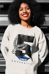 AJ 5 Racer Blue DopeSkill Sweatshirt No.5 Graphic