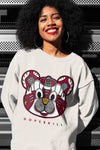 AJ 3 Cardinal Red DopeSkill Sweatshirt SNK Bear Graphic