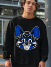 AJ 5 Racer Blue DopeSkill Sweatshirt Sneaker Rabbit Graphic