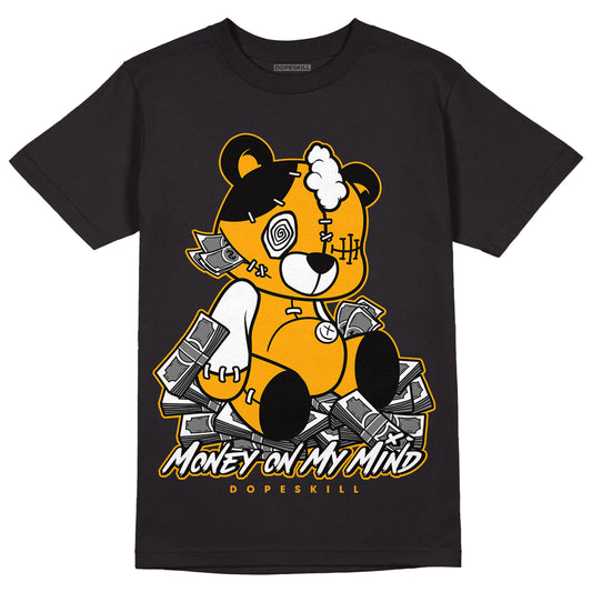 Taxi Yellow Toe 1s DopeSkill T-Shirt MOMM Bear Graphic - Black 