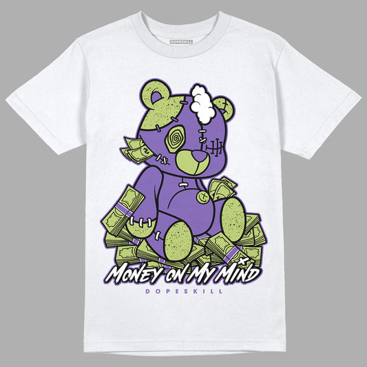 Jordan 4 Canyon Purple DopeSkill T-Shirt MOMM Bear Graphic - White 