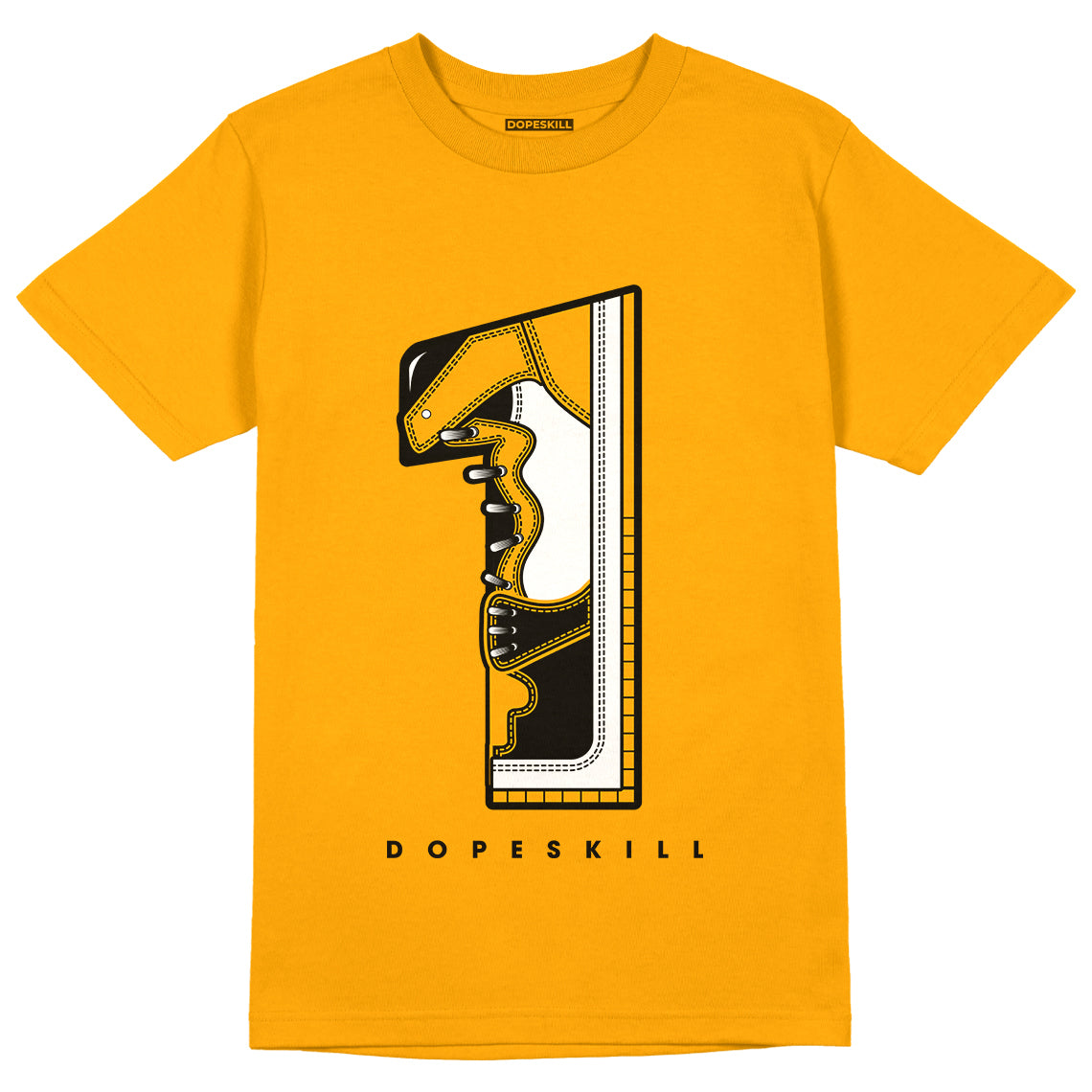 Taxi Yellow Toe 1s DopeSkill Taxi T-shirt No.1 Graphic