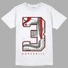 Fire Red 3s DopeSkill T-Shirt No.3 Graphic - White 
