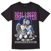 Hyper Royal 12s DopeSkill T-Shirt Real Lover Graphic - Black
