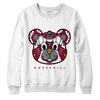 AJ 3 Cardinal Red DopeSkill Sweatshirt SNK Bear Graphic