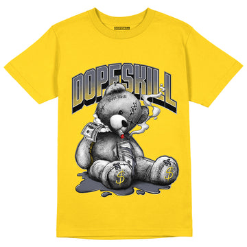 AJ 4 Lightning DopeSkill Tour Yellow T-shirt Sick Bear Graphic