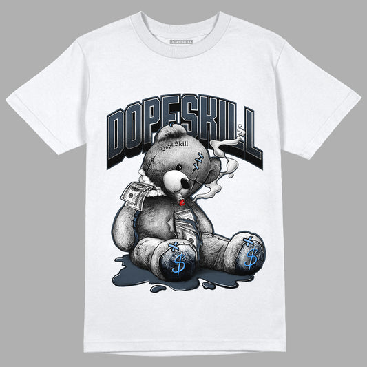 Jordan 6 Midnight Navy DopeSkill White T-Shirt Sick Bear Graphic