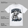 AJ 6 Midnight Navy DopeSkill White T-Shirt Sick Bear Graphic