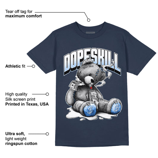 AJ 6 Midnight Navy DopeSkill T-shirt Sick Bear Graphic