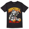 Jordan 7 Citrus DopeSkill T-Shirt Sick Bear Graphic - Black