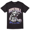 Jordan 7 SE Sapphire DopeSkill T-Shirt Sick Bear Graphic - Black 