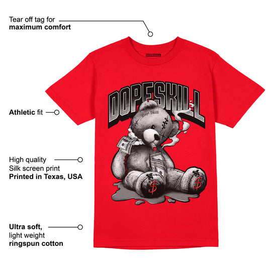 AJ 9 Chile Red DopeSkill Chile Red T-shirt Sick Bear Graphic