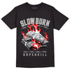 Jordan 11 Cool Grey DopeSkill T-Shirt Slow Burn Graphic, hiphop tees, grey graphic tees, sneakers match shirt - Black